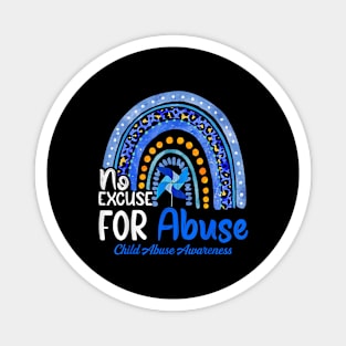 No Excuse For Abuse Child Abuse Prevention Awareness Month Magnet